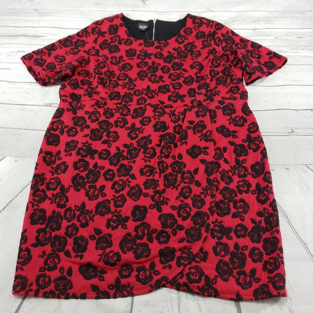 Simply Emma Dress Size 3X Plus Size Floral Flower